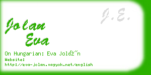 jolan eva business card